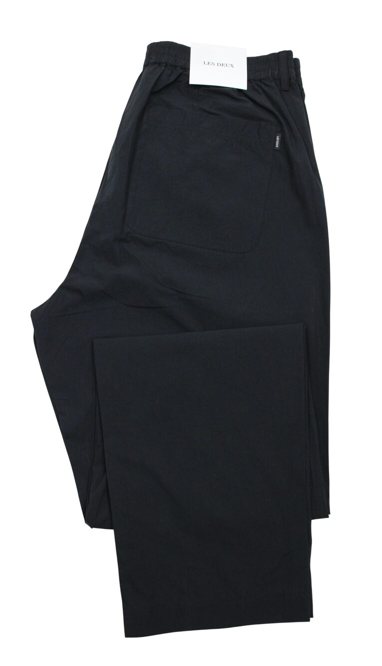 Les Deux Pants Mens 31x32 Black Pino Crisp Lightweight Straight Leg Cotton